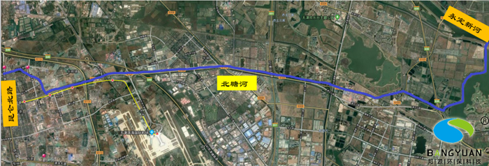 北塘河工程位置圖